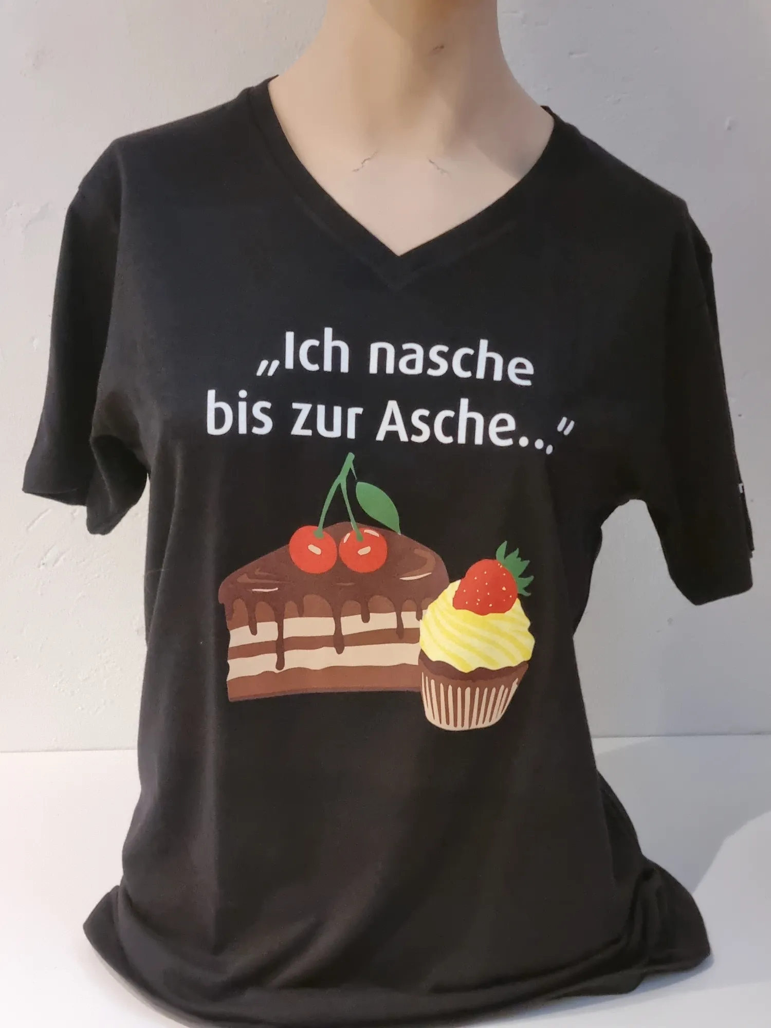 T-Shirt "Ich nasche bis zur Asche"