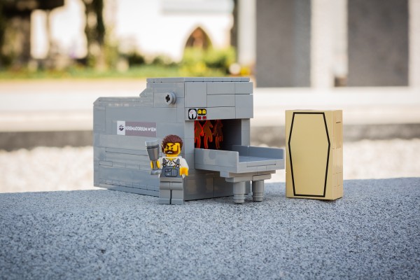 Crematorium furnace made of LEGO® components
